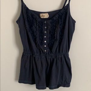 Hollister button up tank top